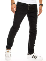 Čierne pánske džínsové nohavice UX2944