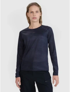 Dámske rýchloschnúce cyklistické tričko s dlhým rukávom 4F 4FWSS25TFLOF344-20A