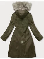 Dámska parka s vojenskou kožušinou (5M3180-136)