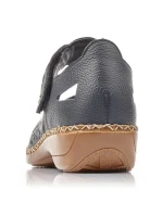 Rieker W RKR139 tmavomodré kožené čižmy