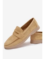 Dámské mokasíny z eko semiše žluté Renelia