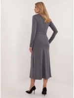 Šaty LK SK 509792.21P tmavo sivé