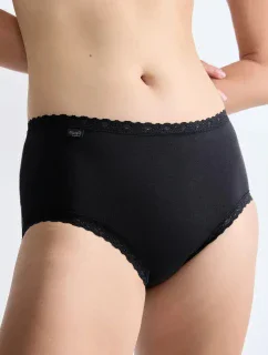 24/7 Bavlnené čipkované midi nohavičky - Sloggi