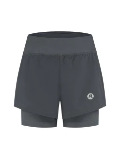 Rogelli dámske šortky 2v1 ESSENTIAL šedá 2XL