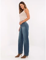 Nohavice D80018BB62456D285 tmavomodré