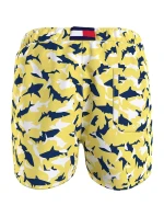 Pánske plavky UM0UM03275 0LJ žltá s potlačou - Tommy Hilfiger Pánske plavky UM0UM03275 0LJ žltá s potlačou - Tommy Hilfiger