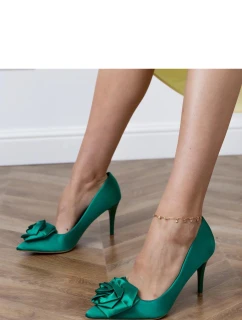 Dámske lodičky na podpätku FB-302 Green - Lovit