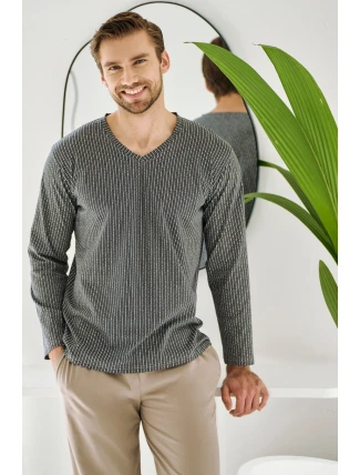 3481 PÁNSKE DLHÉ PYŽAMO LUCA M-2XL