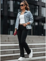 Dámske džínsy so širokými nohavicami DELUSSIA black FashionStreet UY2669 Dámske džínsy so širokými nohavicami DELUSSIA black FashionStreet UY2669