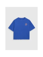 Dámske tričko oversize s potlačou 4F 4FWSS25TTSHF1993-36S