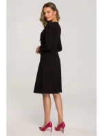 Dámske šaty S325 Black - Stylove Dámske šaty S325 Black - Stylove