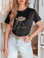 Dámske tričko s potlačou WOMANPOW black FashionStreet RY2807