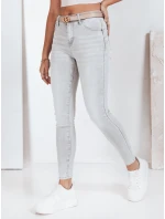 Dámske džínsové úzke nohavice šedé FashionStreet UY2811 Dámske džínsové úzke nohavice šedé FashionStreet UY2811