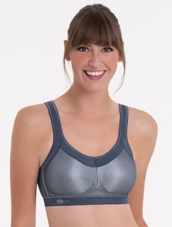 tvarovaná športová podprsenka 5529 antracitová - Active Anita