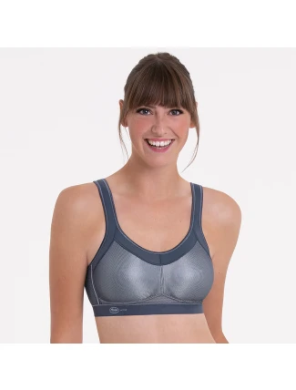 tvarovaná športová podprsenka 5529 antracitová - Active Anita