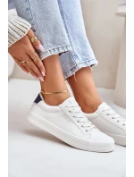 Zateplené dámske tenisky Big Star White