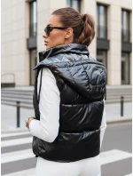 Dámska prešívaná vesta OSHE čierna FashionStreet TY3706 Dámska prešívaná vesta OSHE čierna FashionStreet TY3706