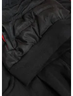 Čierno-červený dámsky športový komplet (AMG580/1)