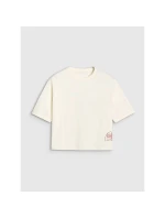 Dámske tričko oversize s potlačou 4F 4FWSS25TTSHF1971-11S