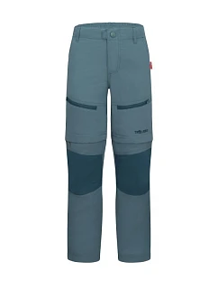 Trollkids Detské nohavice Nordfjord na zips teal (852-326) pre chlapcov/dievčatá