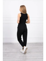 Súprava top+nohavice čierna