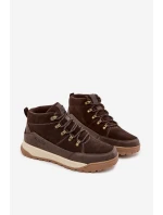 Zamszowe Buty Trekkingowe Męskie Big Star SS174263 Brązowe Zamszowe Buty Trekkingowe Męskie Big Star SS174263 Brązowe