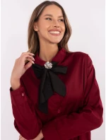 Košeľa DHJ KS 9236.92P bordová