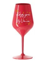 KDYŽ JSOU TY VÁNOCE - červená nerozbitná sklenice na víno 470 ml KDYŽ JSOU TY VÁNOCE - červená nerozbitná sklenice na víno 470 ml