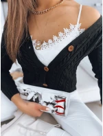 RIGLA dámsky sveter čierny FashionStreet MY1633 RIGLA dámsky sveter čierny FashionStreet MY1633