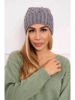 Fleecová čiapka Paulina K227 tmavo šedá