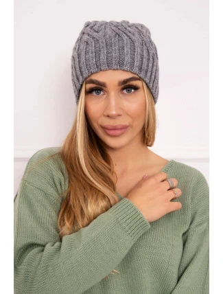 Fleecová čiapka Paulina K227 tmavo šedá