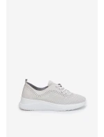 Skórzane Buty Sportowe Damskie Vinceza 41472 Białe