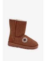 Zdobené Vyšší Zimní Boty Dámské Camel Galivra