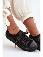 Lee Cooper Dámske šnurovacie tenisky na platforme LCW-26-44-4479 Black Lee Cooper Dámske šnurovacie tenisky na platforme LCW-26-44-4479 Black