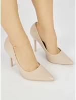 Praktické hnedé lodičky pre ženy na ihlovom podpätku Praktické hnedé lodičky pre ženy na ihlovom podpätku