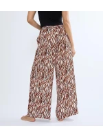 Letné saténové nohavice - BIELA - TRIUMPH BIELA - TRIUMPH