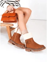 Dámske zateplené ťavie čižmy FashionStreet ZY1226 Dámske zateplené ťavie čižmy FashionStreet ZY1226