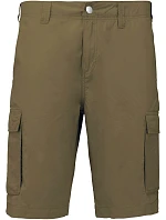 Kariban K 755 Pánske bermudy 20.K755 svetlo khaki