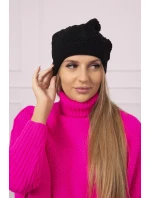 Dámska čiapka Uliana K408 čierna