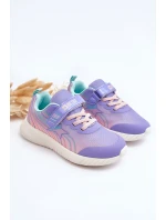 Lekkie Dziecięce Buty Sportowe Memory Foam System Big Star LL374151 Fioletowe
