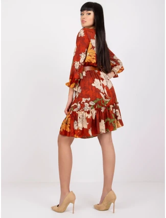 Šaty LC SK 22K 3039.51P tmavo oranžová