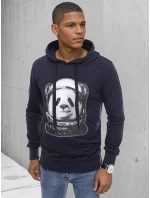 Pánska tmavomodrá mikina FashionStreet BX5131