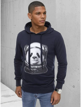 Pánska tmavomodrá mikina FashionStreet BX5131