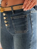 Dámske džínsové zvonové nohavice BELLFLO modré FashionStreet UY2493 Dámske džínsové zvonové nohavice BELLFLO modré FashionStreet UY2493
