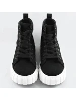 Čierne šnurovacie topánky (XA060)