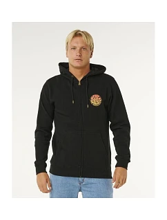Pánska mikina RIP CURL Wettie Passage Icon Zip Thru, čierna