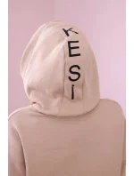 Bavlnená súprava s potlačou svetlo béžovej farby