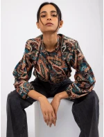 Blúzka DHJ BZ 15170.39 čierna a béžová