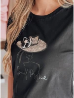 Dámske tričko s potlačou WOMANPOW black FashionStreet RY2807