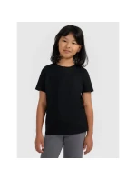 Dievčenské jednofarebné tričko 4F 4FJRMM00TTSHF3231-20S